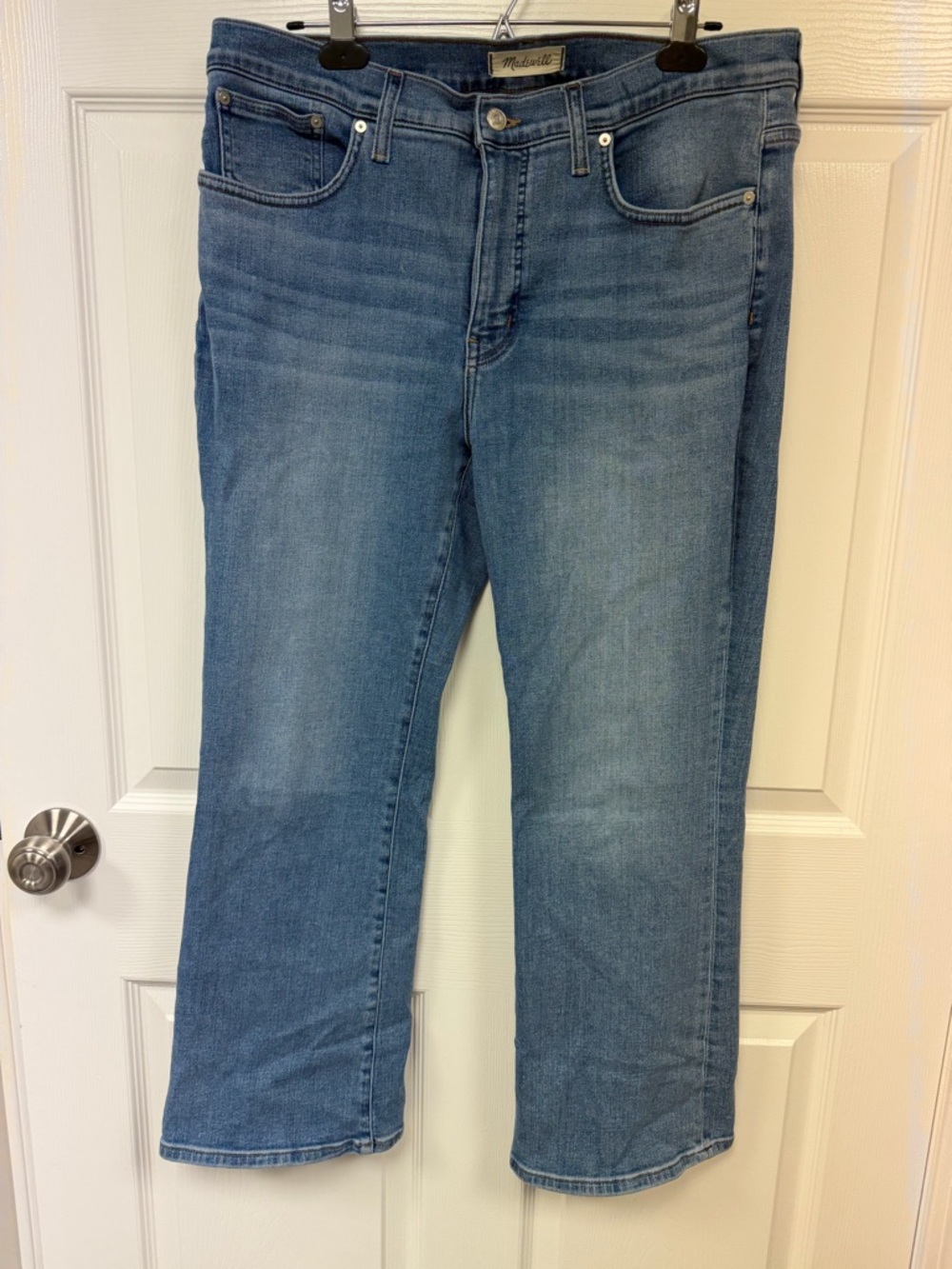 Madewell Light Blue Mid-Rise Kick Out Jeans